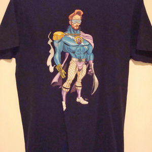 Tops - Conan O'Brien The Flaming C Superhero Medium Tops - Conan O'Brien The Flaming C Superhero Medium